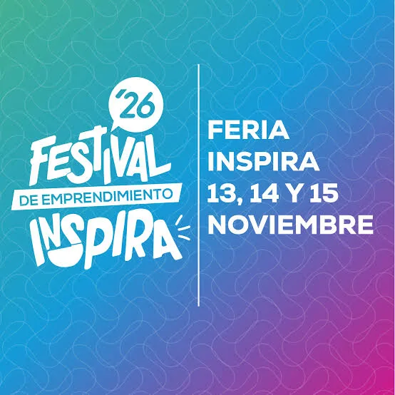 Afiche de Festival de Emprendimiento Inspira